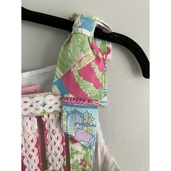 Lilly Pulitzer State Of Mind Ricci Shift Dress Patchwork Women’s Size 0 - Picture 3 of 13